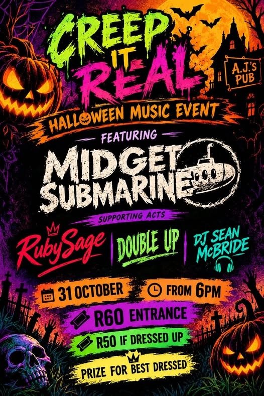 Midget Submarine @ AJ's Pub · Roodepoort 31 Oct