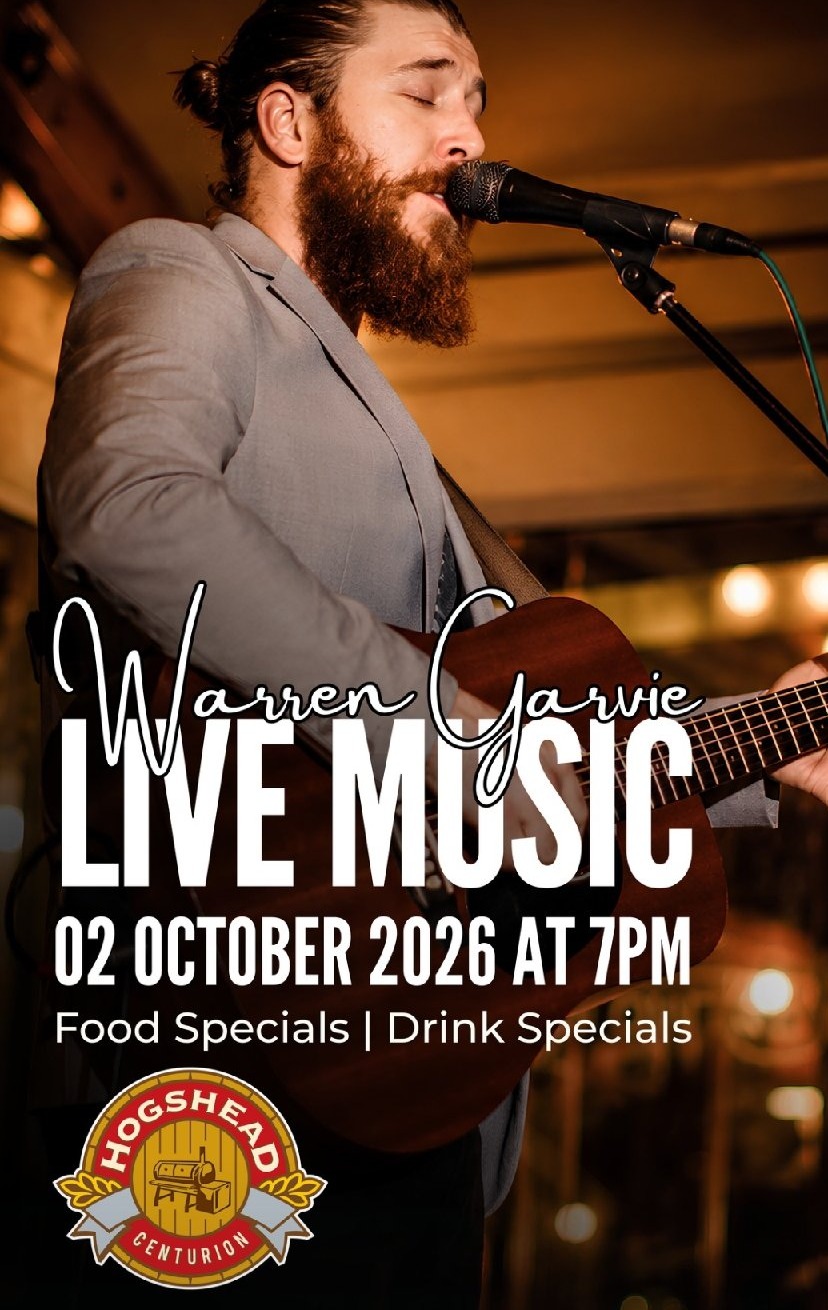 Warren Garvie @ Hogshead Centurion 2 Oct