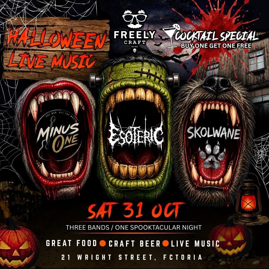 minus ONE @ Wright Street · Krugersdorp 31 Oct