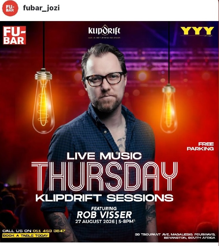 Rob Visser @ Fu-Bar · Sandton 27 Aug