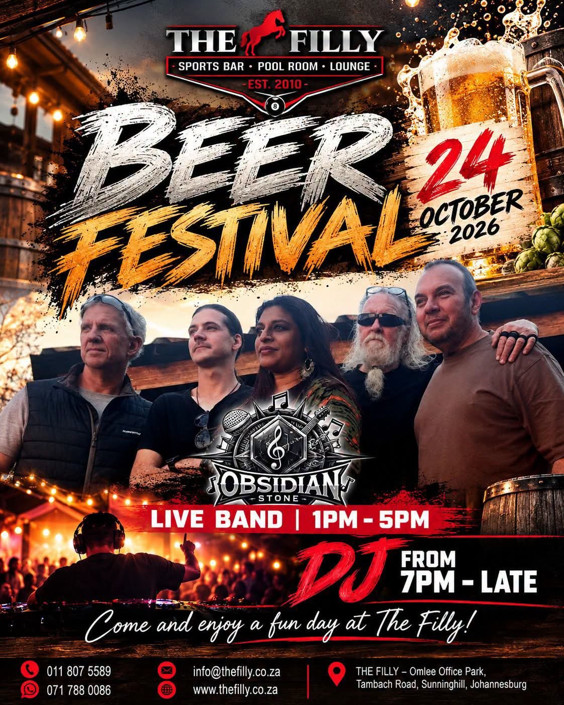 Obsidian Stone @ The Filly, Rivonia 24 Oct