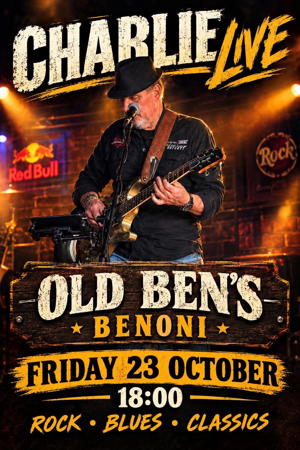 Charlie Live @ Old Ben's Benoni 23 Oct