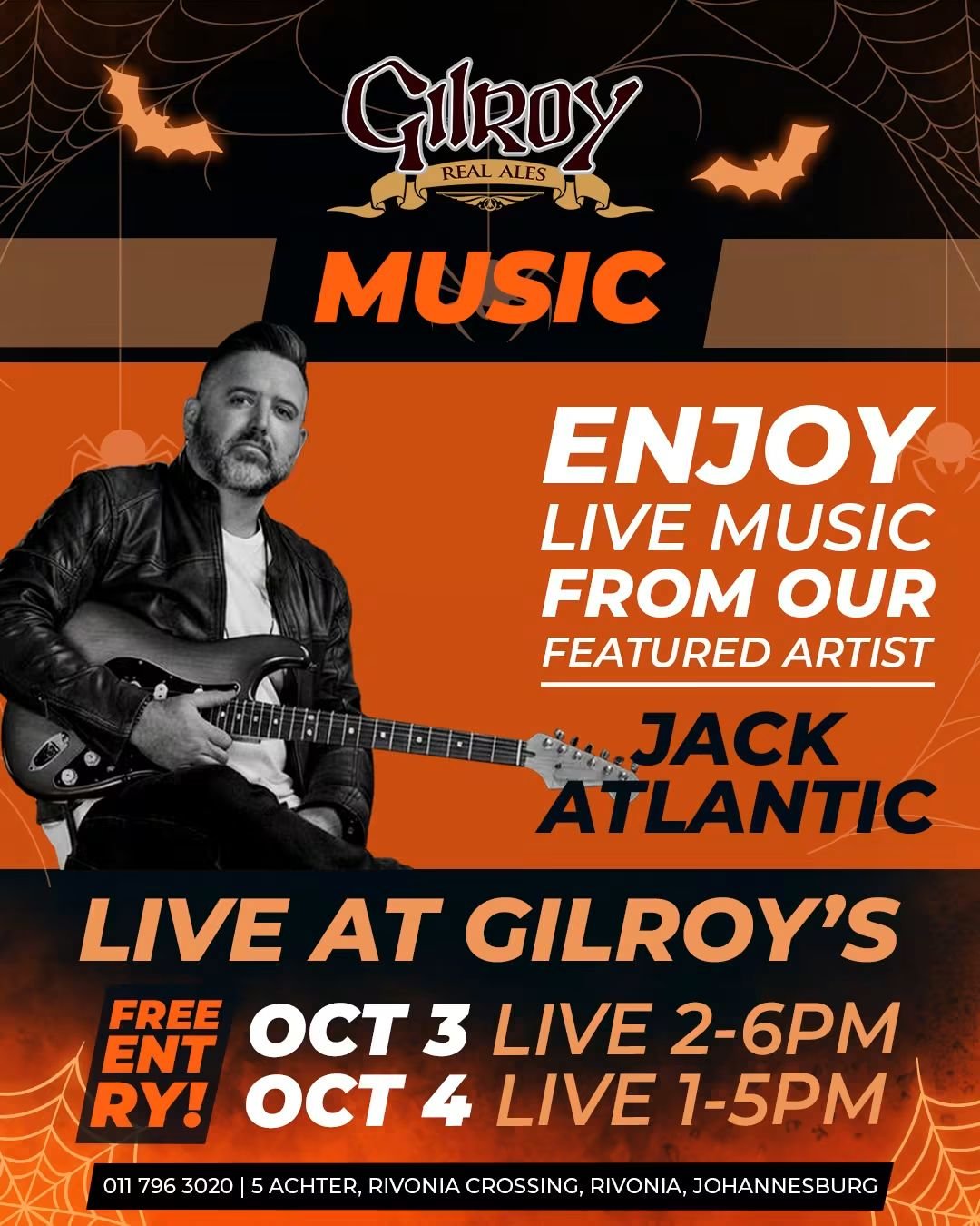 Jack Atlantic @ Gilroys Brewery · Sandton 3 Oct