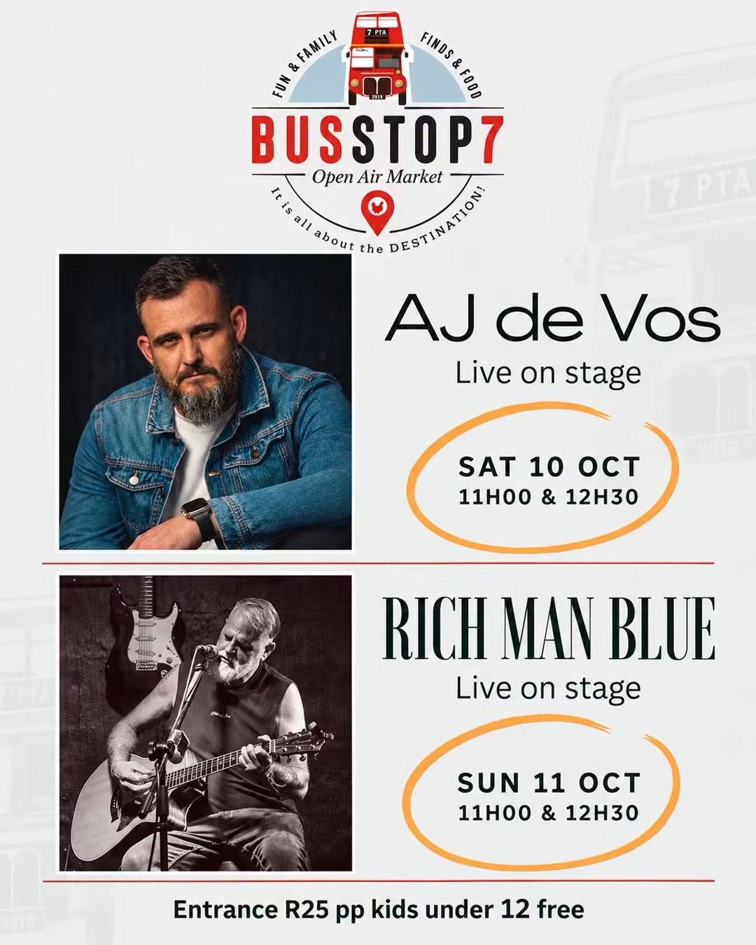AJ de Vos @ Busstop7 Open air market 10 Oct