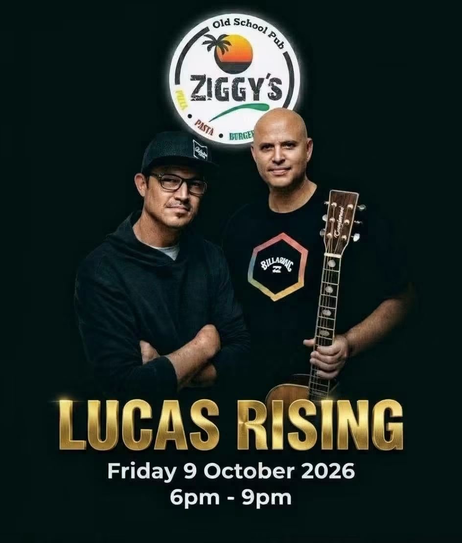 Lucas Rising @ Ziggy's Old School Pub · Gqeberha 9 Oct