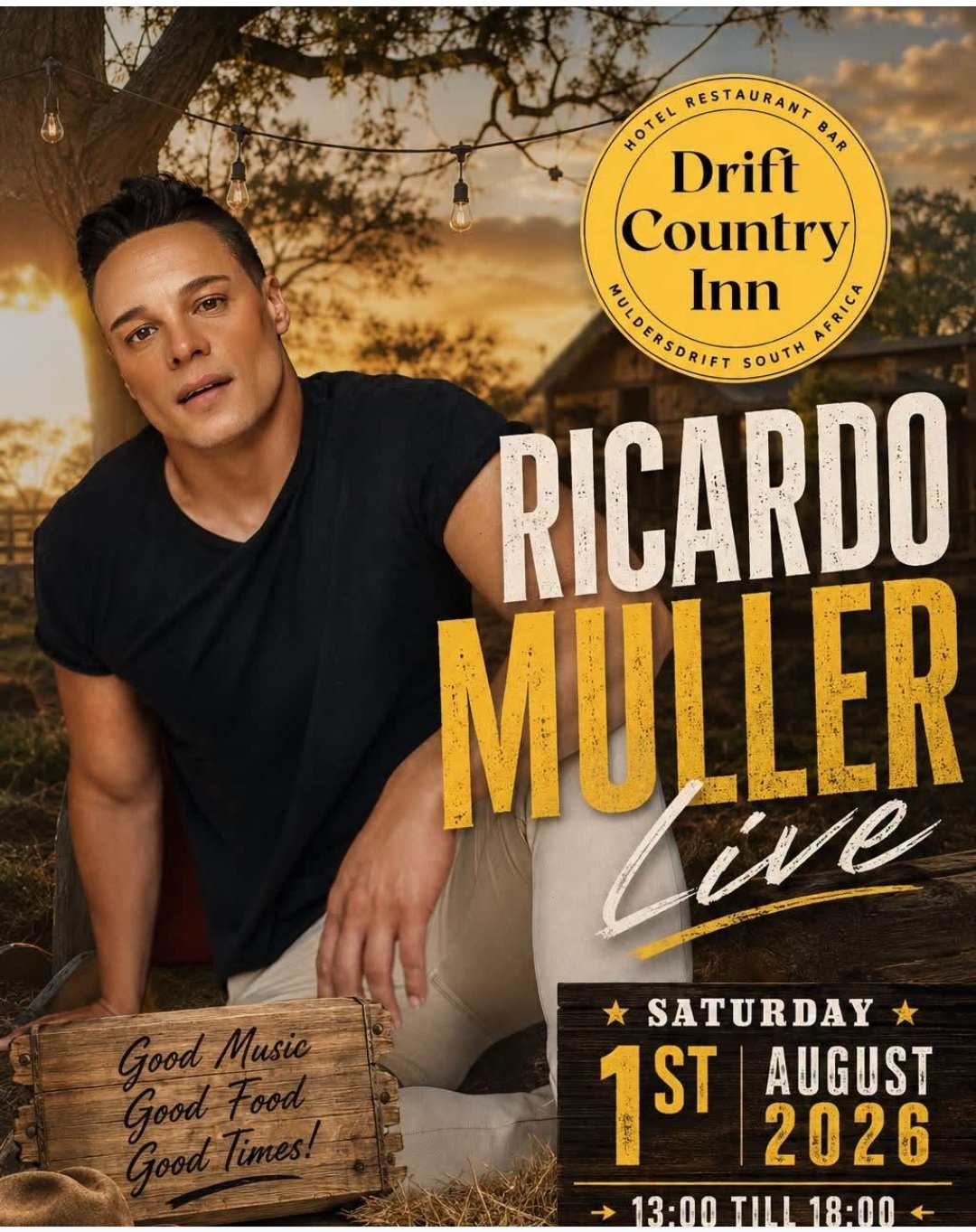 Ricardo Muller @ The Drift Country Inn · Krugersdorp 1 Aug