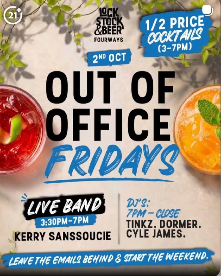 Kerry Sanssouce @ Lock Stock & Beer · Sandton 2 Oct