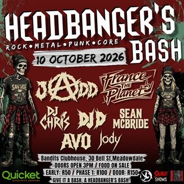 HEADBANGER'S BASH VOL.11 @ Bandits Clubhouse 10 Oct