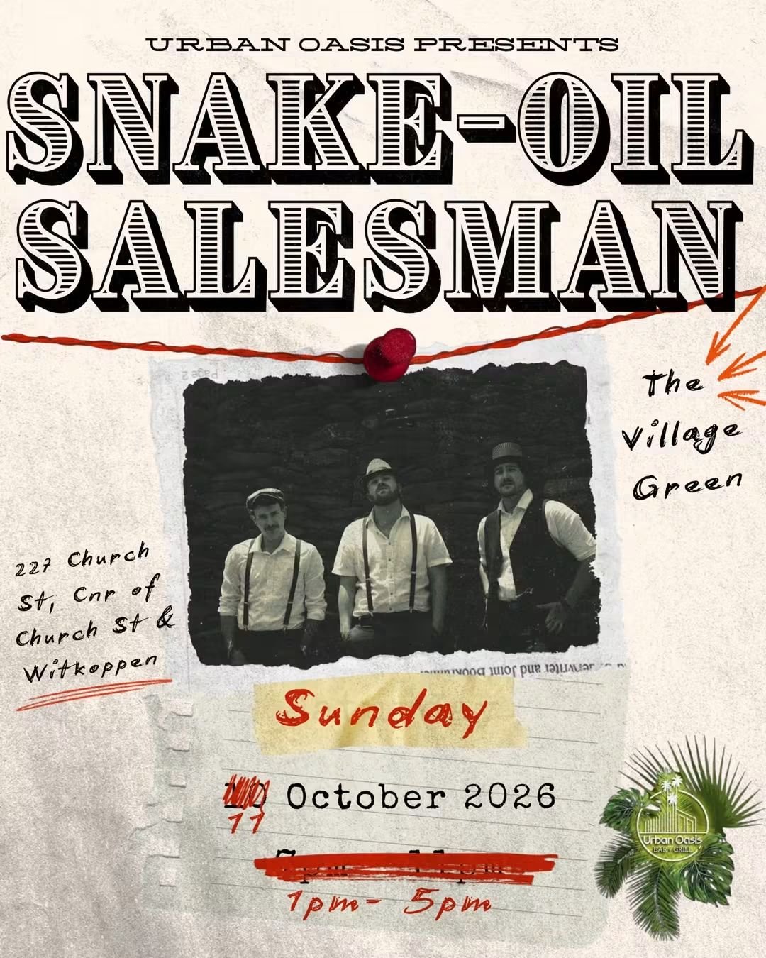 Snake-Oil Salesman @ Urban Oasis - 11 Oct