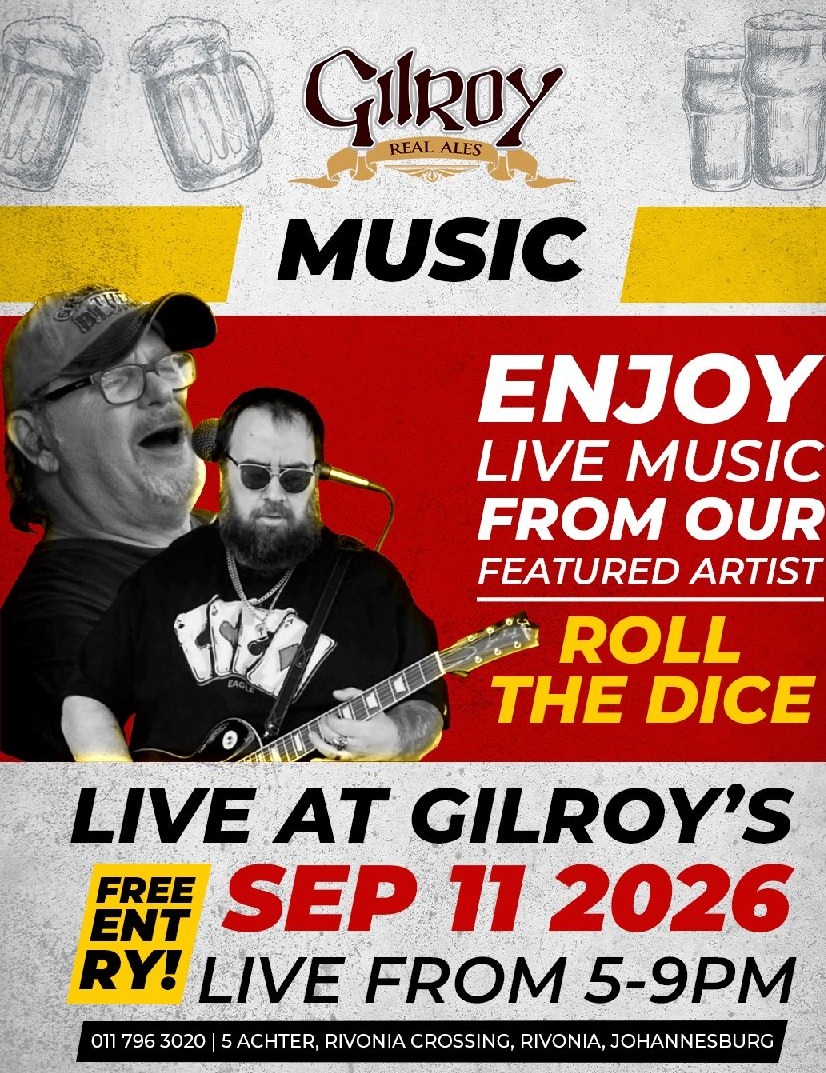 Roll the Dice @ Gilroys Brewery · Sandton 11 Sep