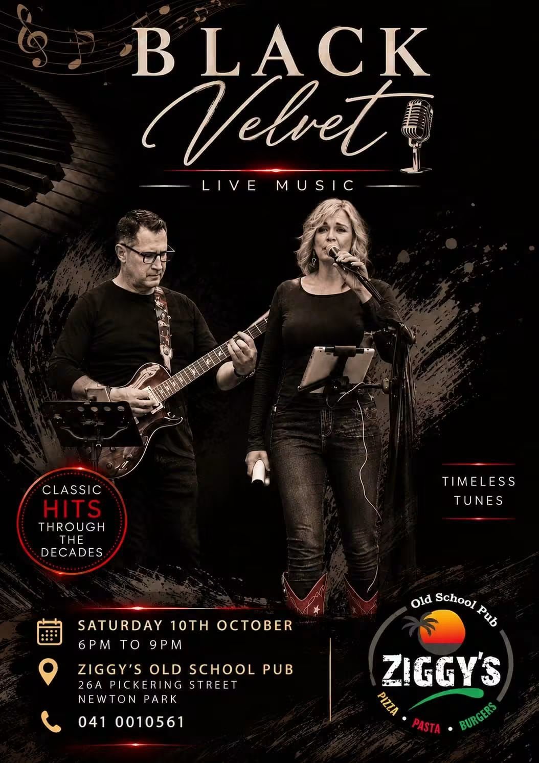 Black Velvet @ Ziggy's Old School Pub · Gqeberha 10 Oct