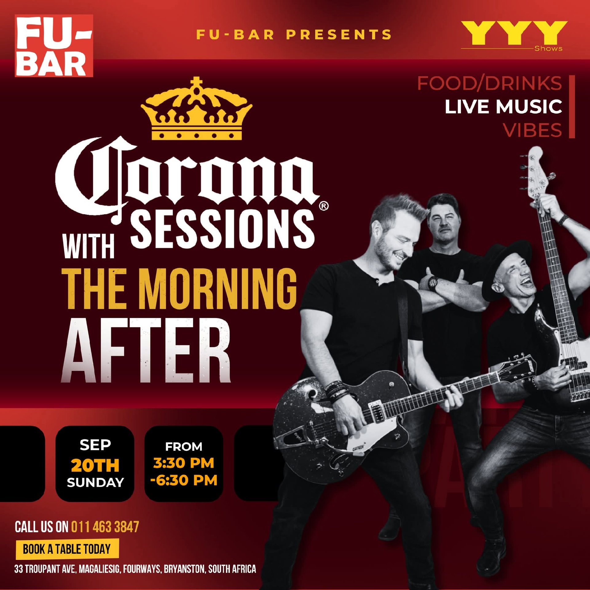 The Morning After @ Fu-Bar · Sandton 20 Sep