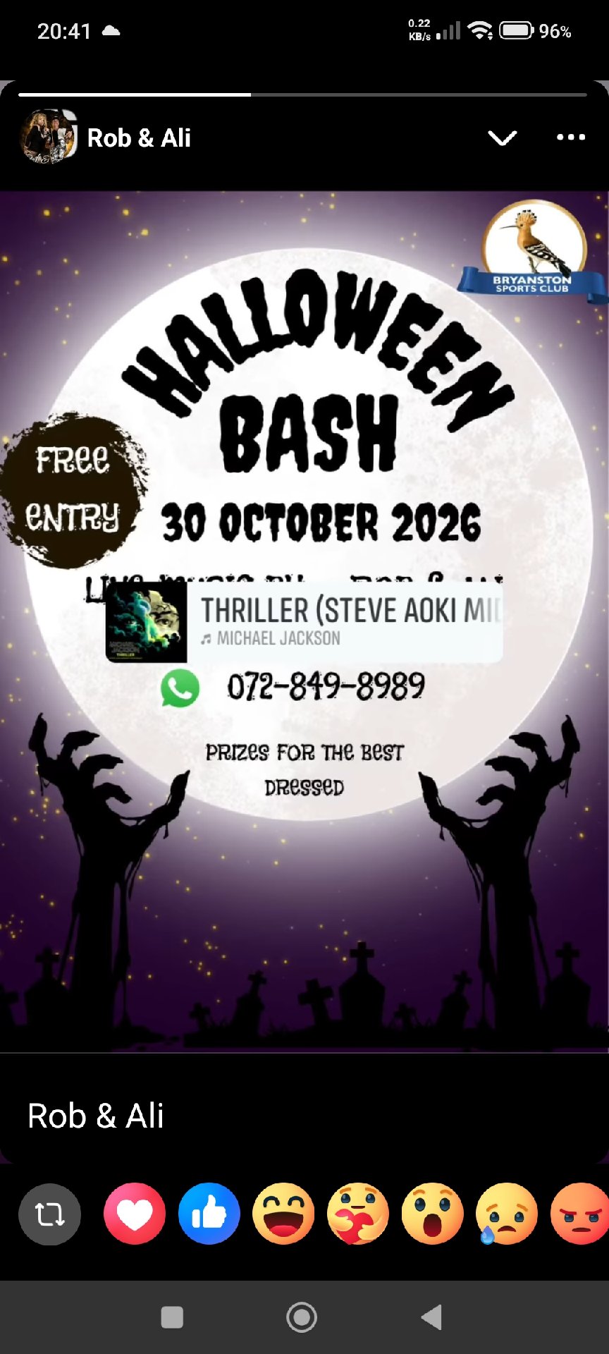 Tin & Ali @ Bryanston Sports Club 30 Oct