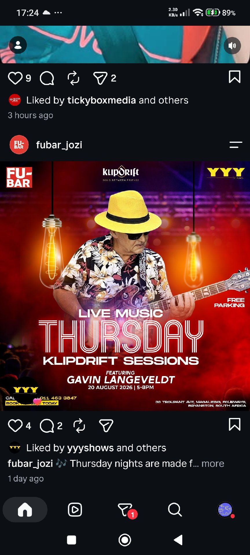 Gavin Langeveldt @ Fu-Bar · Sandton 20 Aug