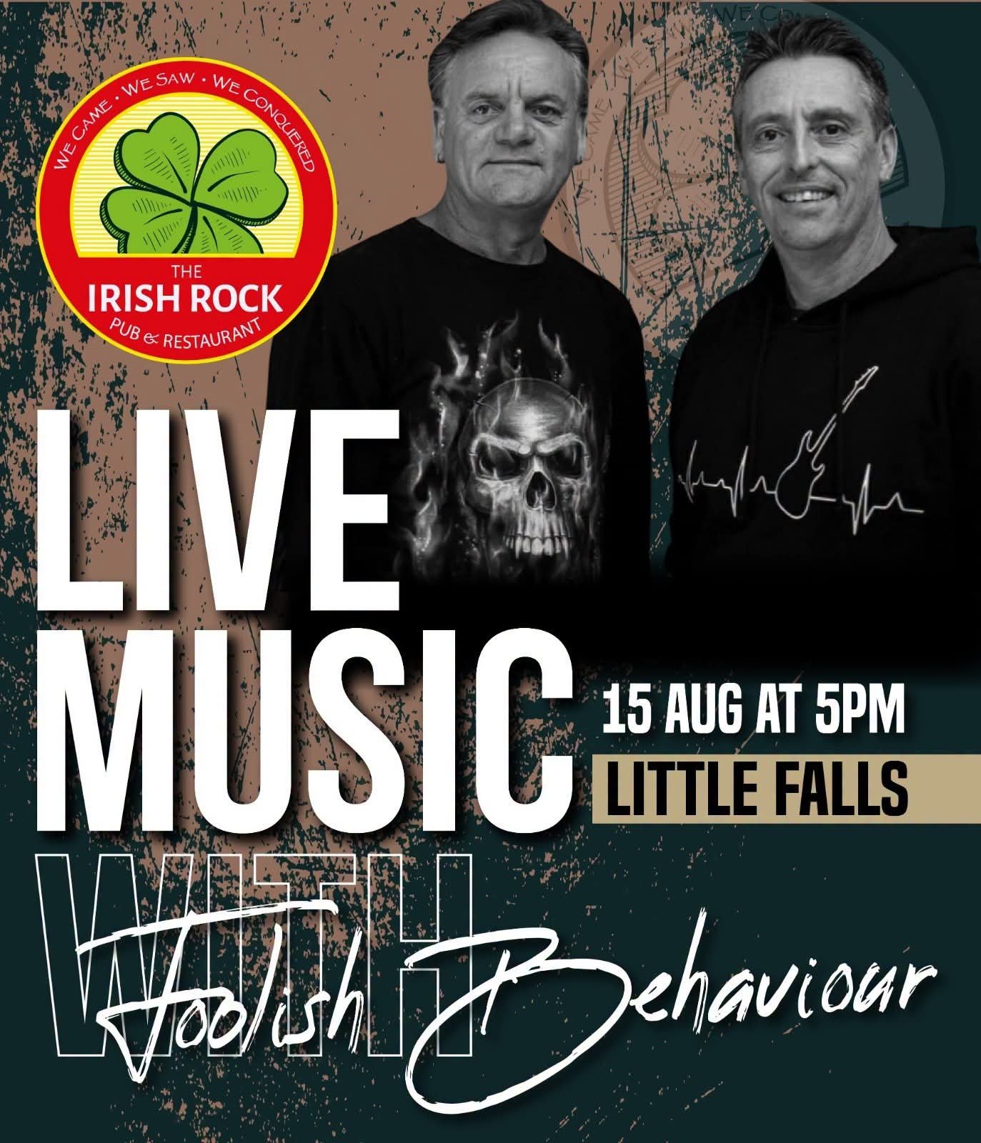 Foolish Behaviour @ The Irish Rock Pub & Restaurant Little Falls 15 Aug