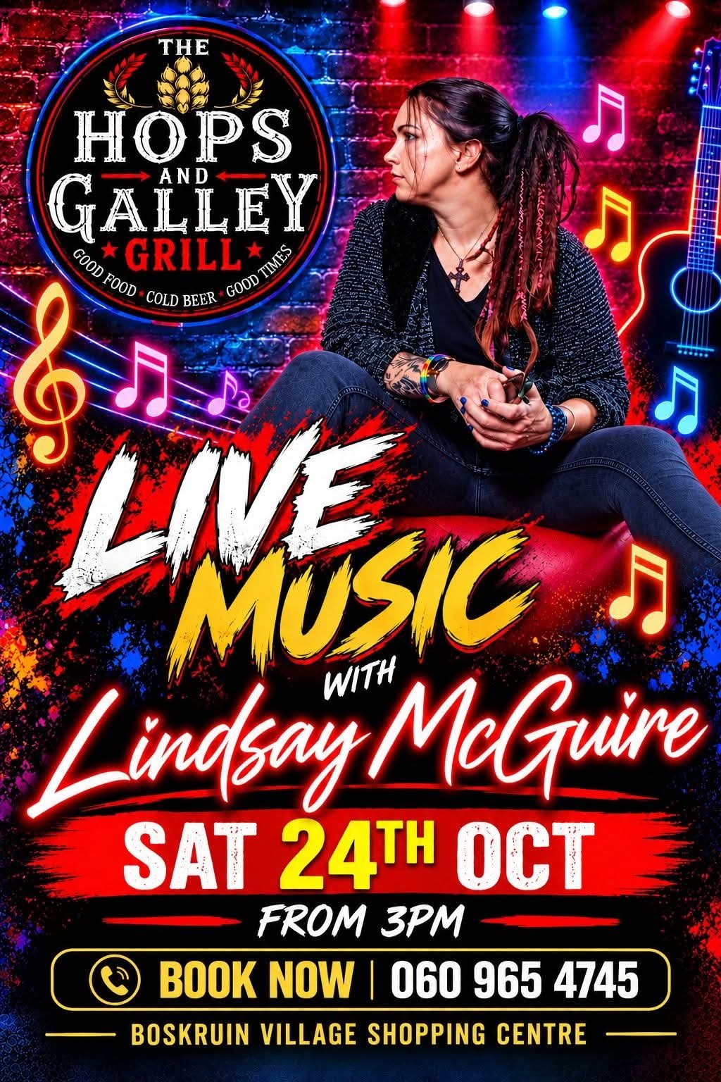 Lindsay McGuire Entertainment @ The Hops and Galley Grill 24 Oct