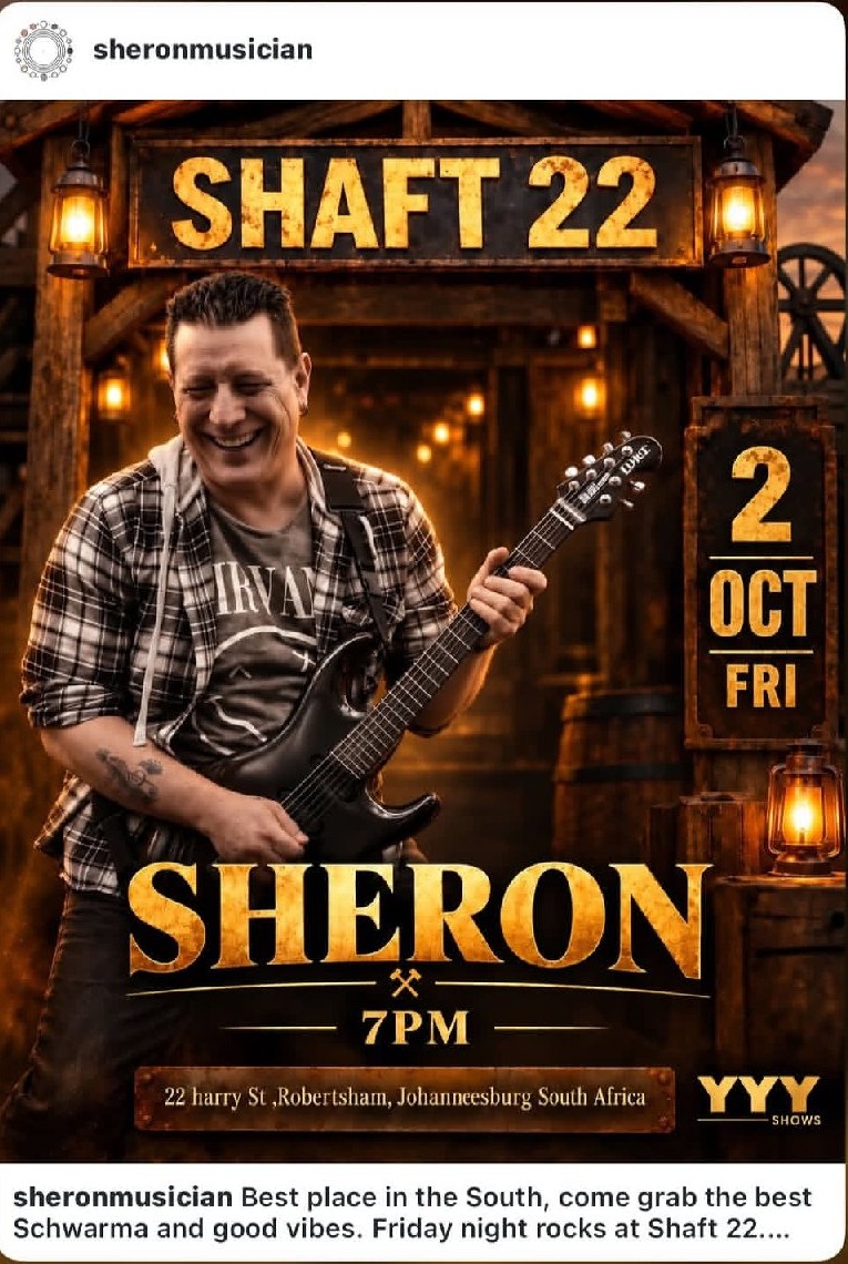 Sheron @ SHAFT 22 AND TAKEAWAY · Johannesburg South 2 Oct