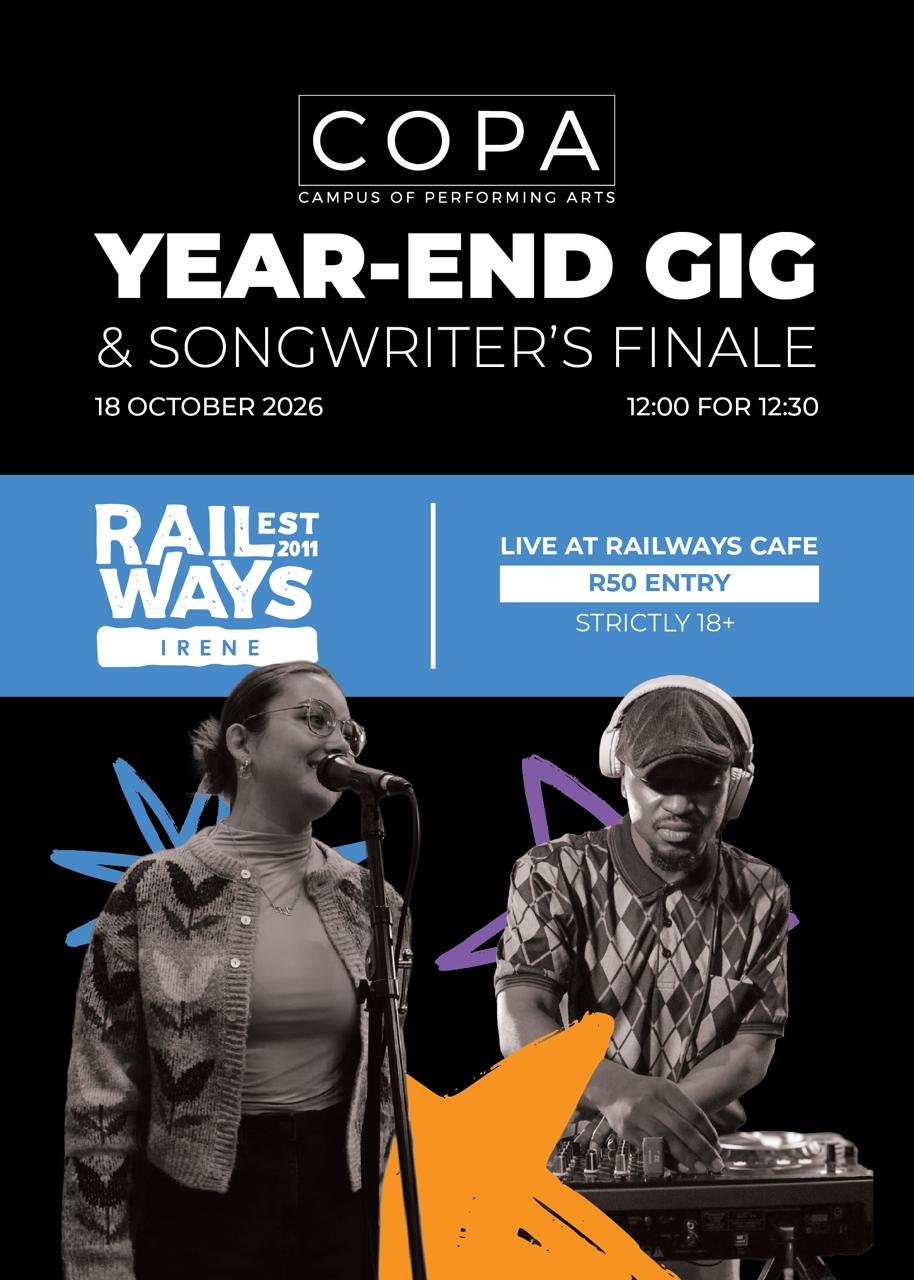COPA Year-End Gig & Songwriter's Finale @ Railways Cafe Irene 18 Oct