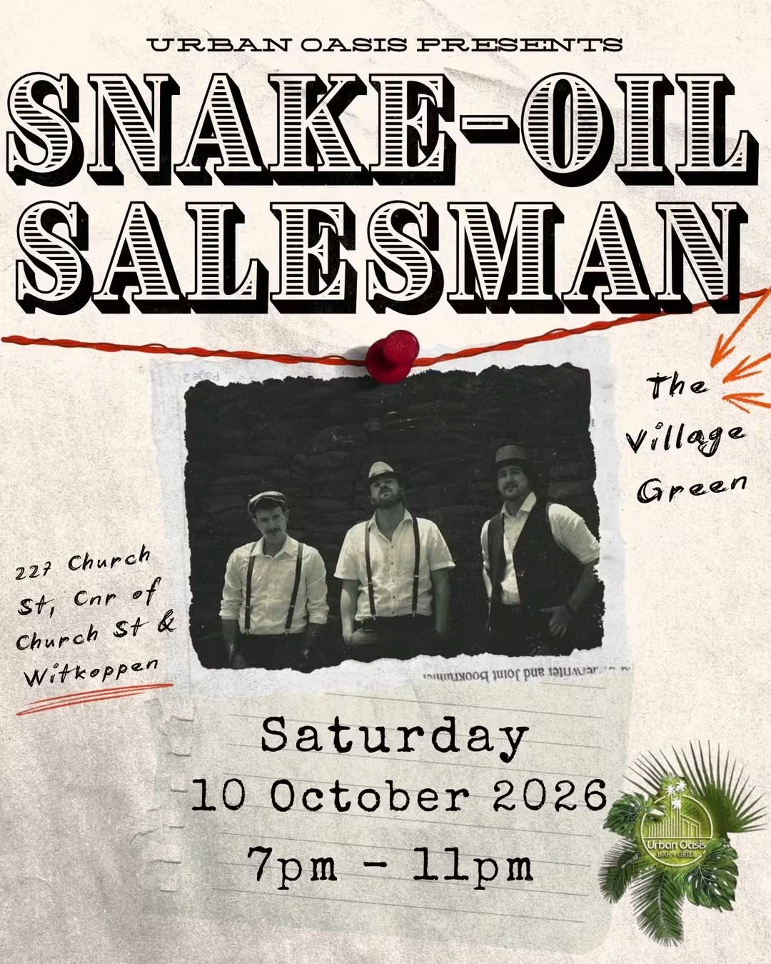 Snake-Oil Salesman @ Urban Oasis  - 10 Oct