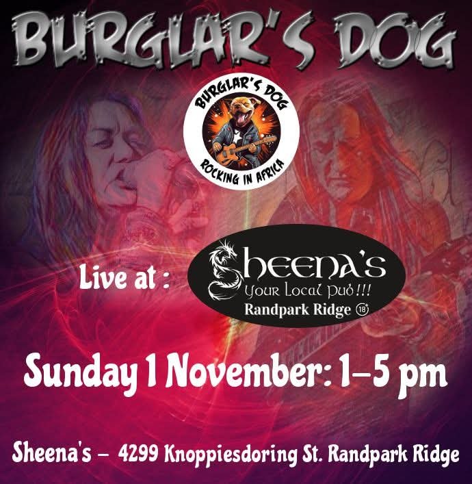 Burglar's Dog @ Sheena's Pub 1 Nov