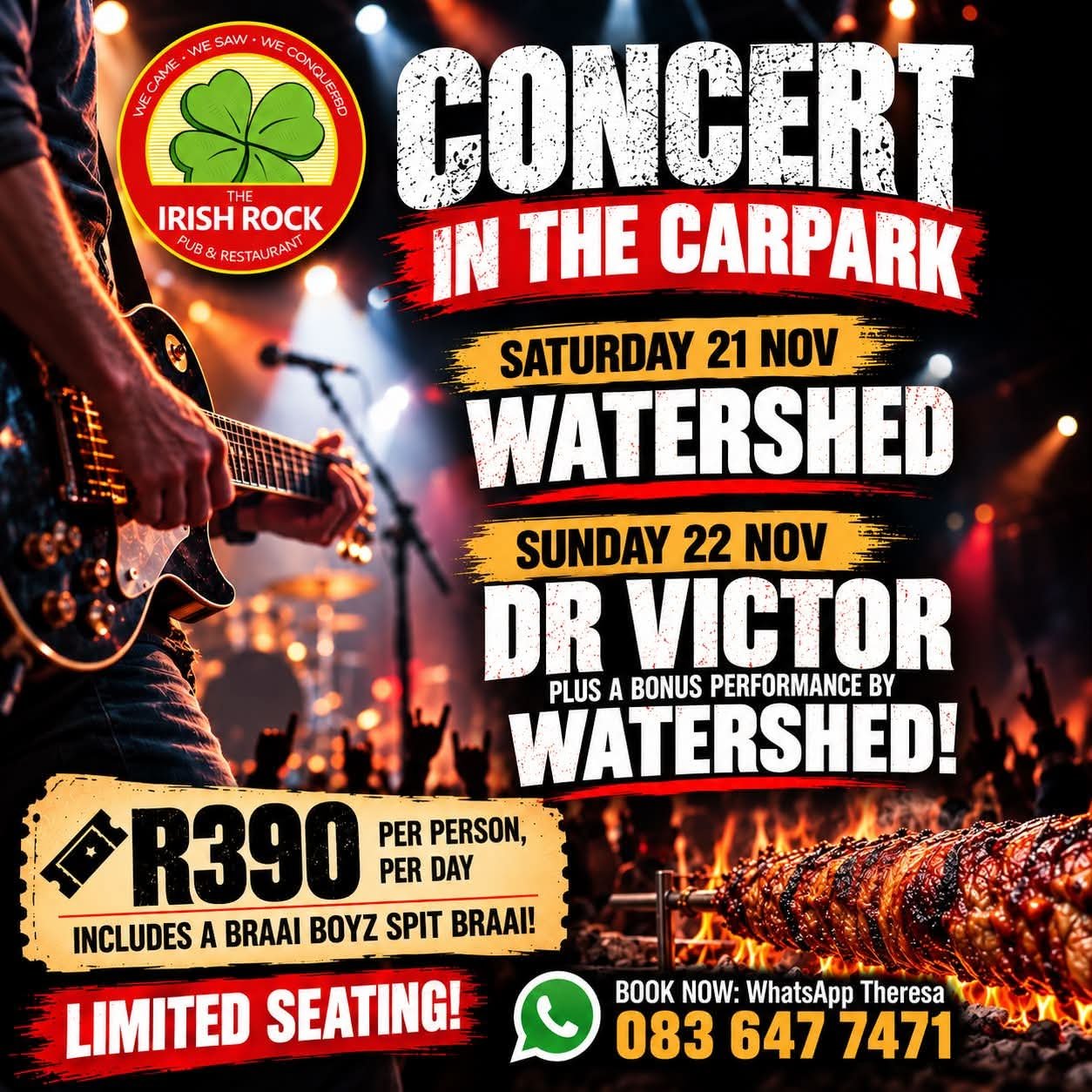 Watershed @ The Irish Rock Pub & Restaurant Radiokop 22 Nov