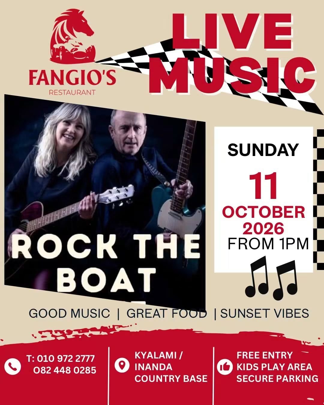 Rock the Boat @ Fangios 11 Oct
