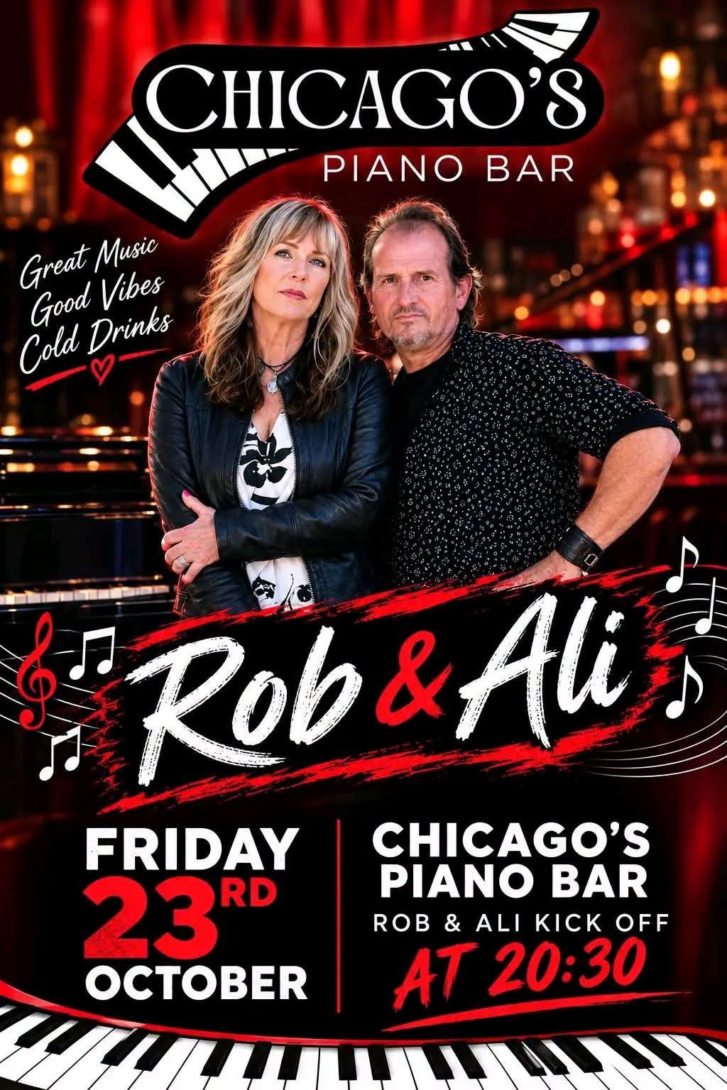 Rob & Ali @ Chicago's Piano Bar 23 Oct