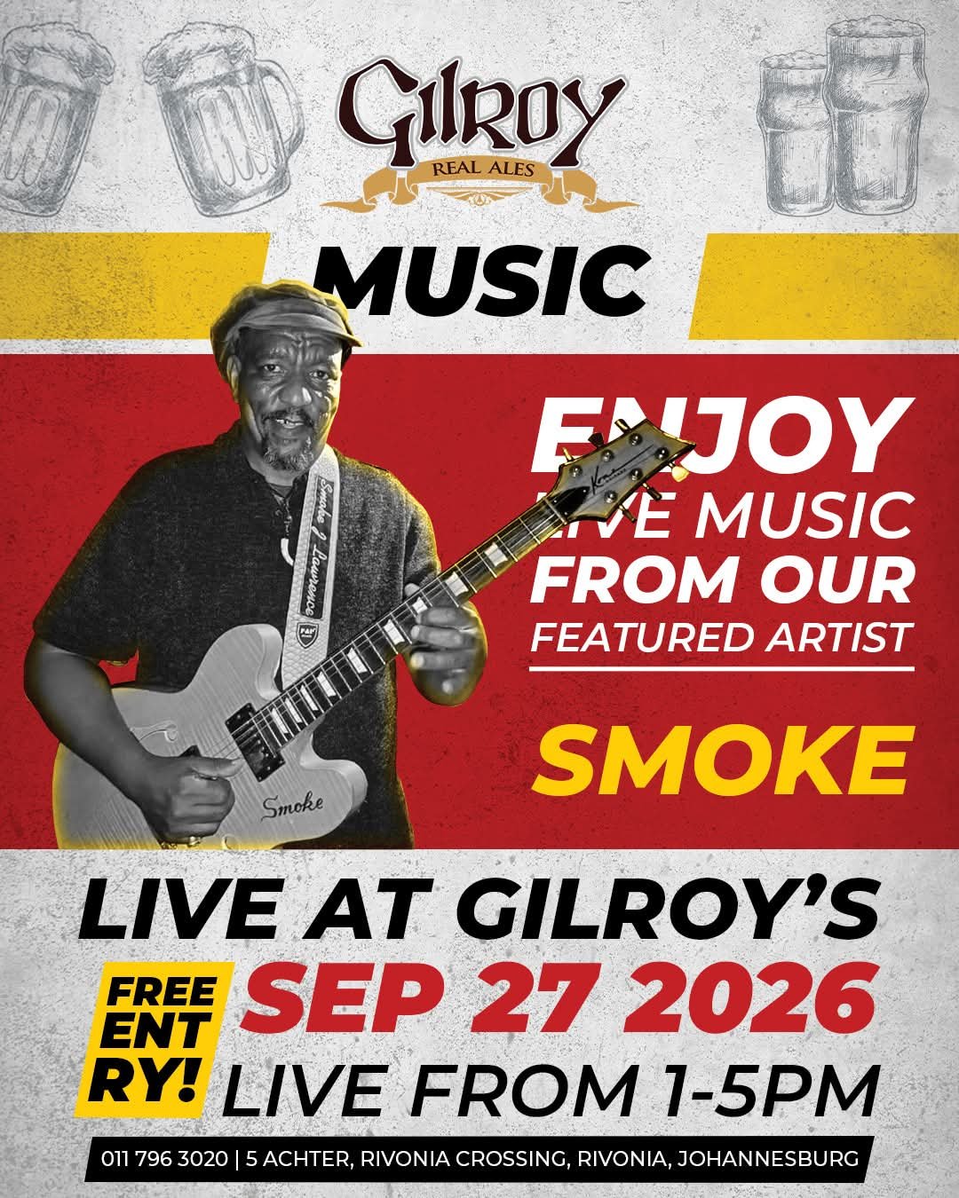 Smoke & Honey @ Gilroys Brewery · Sandton 27 Sep