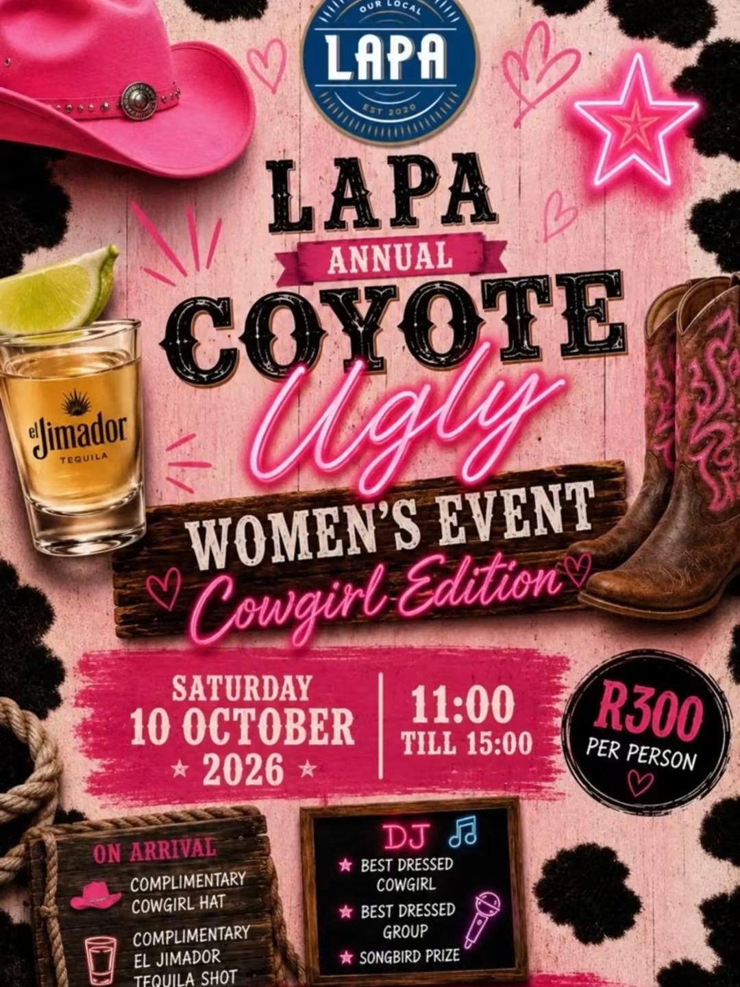 Coyote Ugly Women's Event @ La Parada Cedar Square 10 Oct