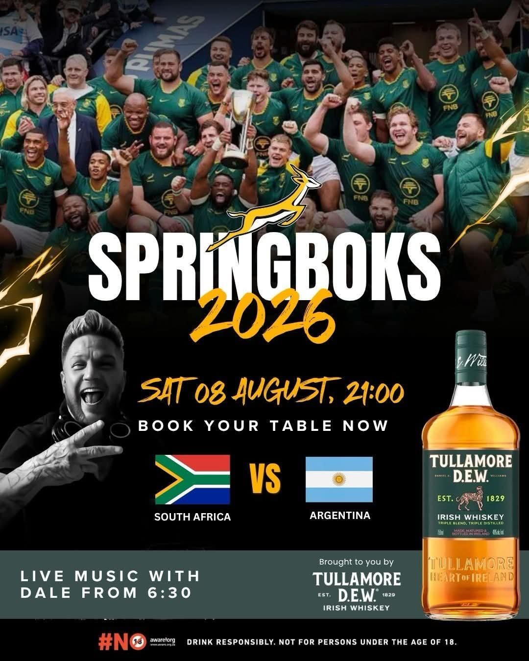 Springboks 2026: South Africa vs Argentina