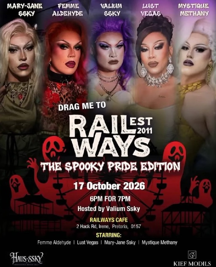 Mary-Jane Ssky, Femme Aldehyde, Valium Ssky, Lust Vegas, Mystique Methany @ Railways Cafe Irene 17 Oct