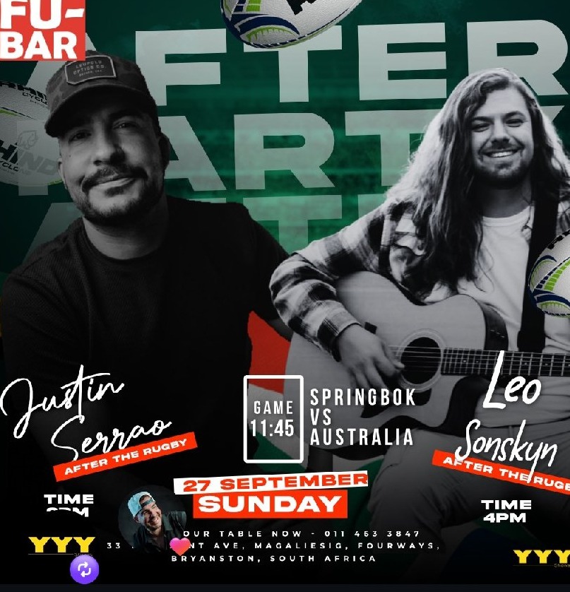 Justin Serrao @ Fu-Bar · Sandton 27 Sep