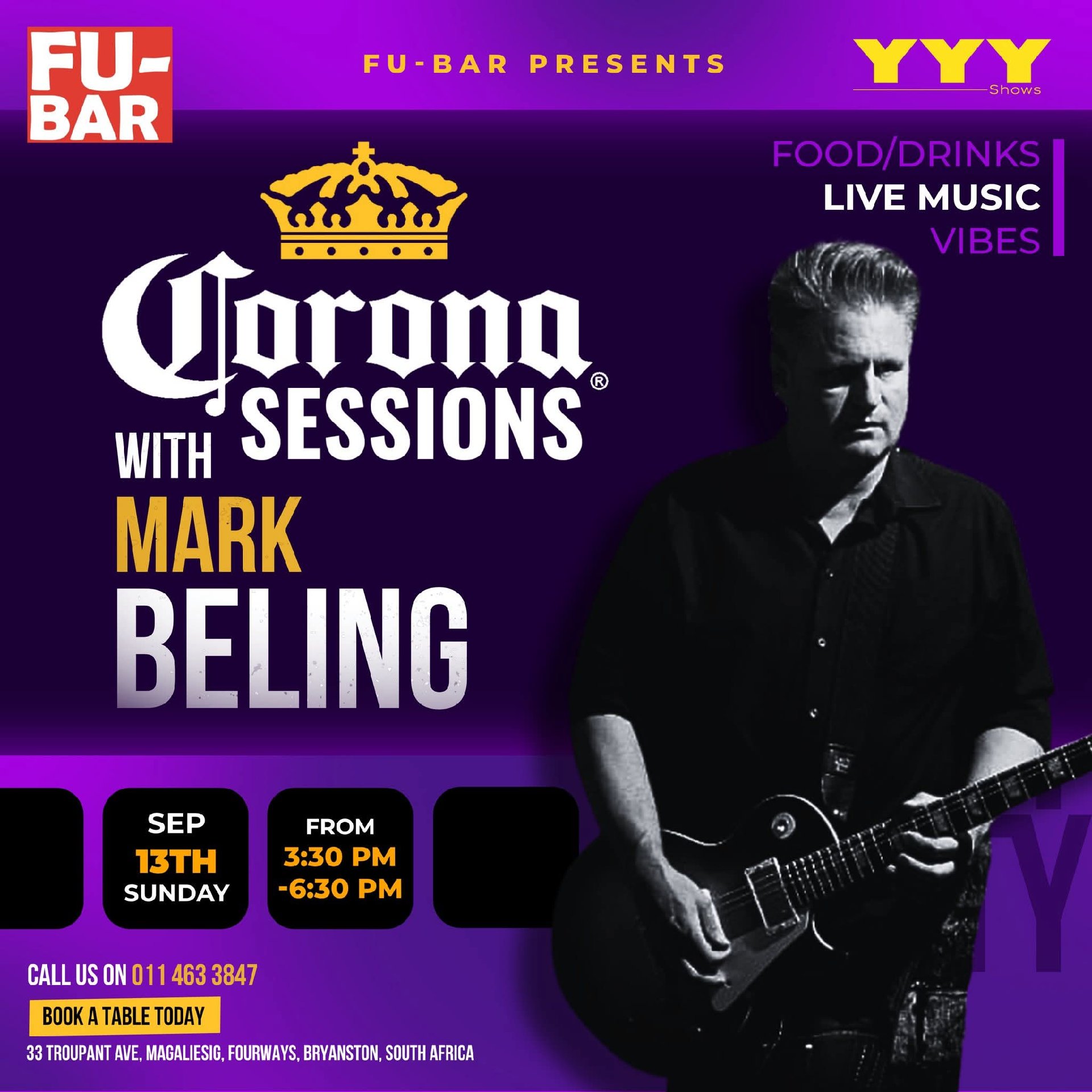 Mark Beling @ Fu-Bar · Sandton 13 Sep