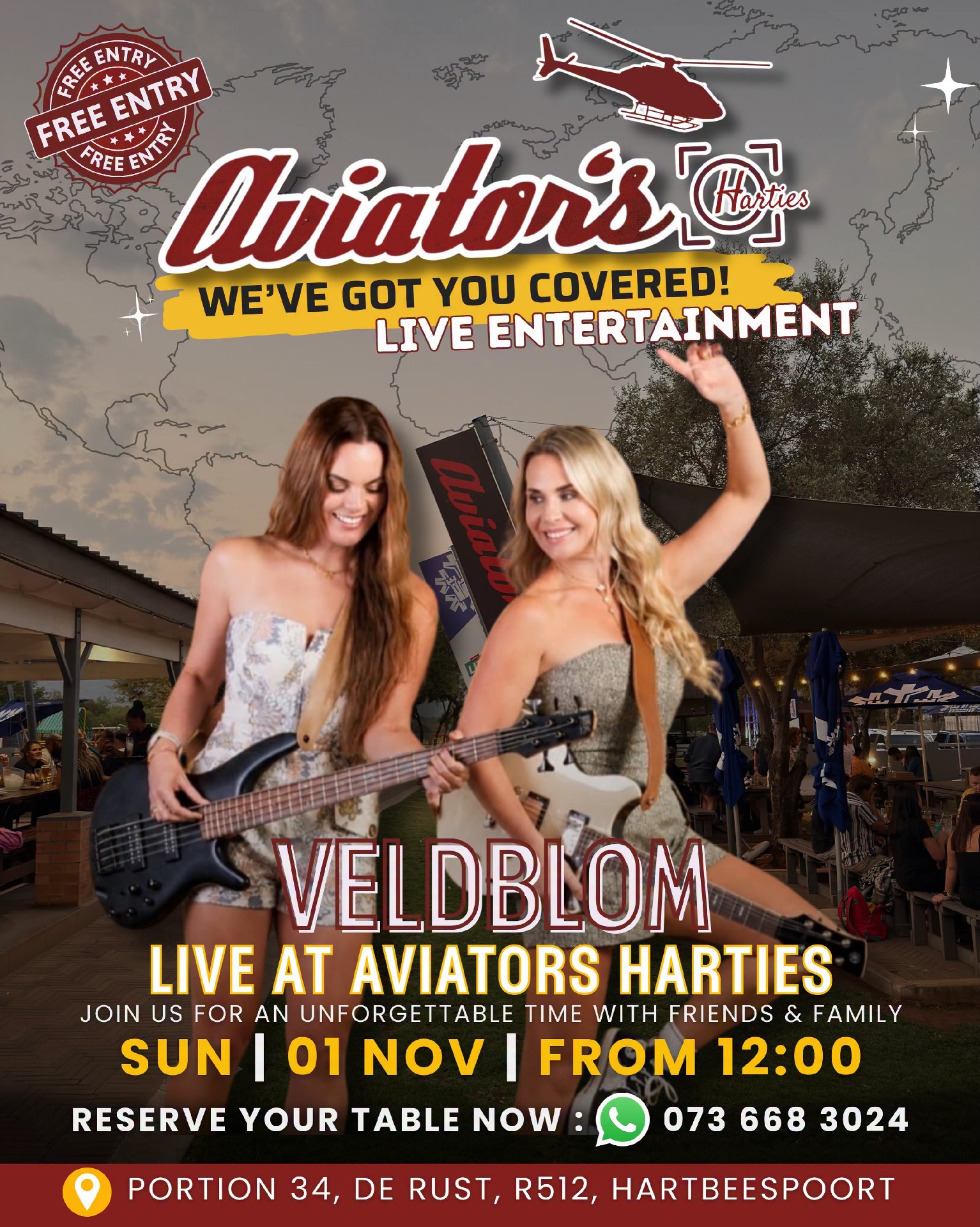 Veldblom @ Aviator's, Harties 1 Nov