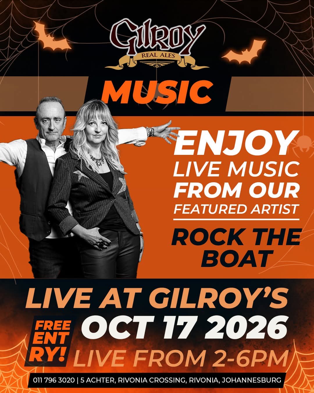 Rock the Boat @ Gilroy's Brewery (Pty) Ltd · Johannesburg 17 Oct