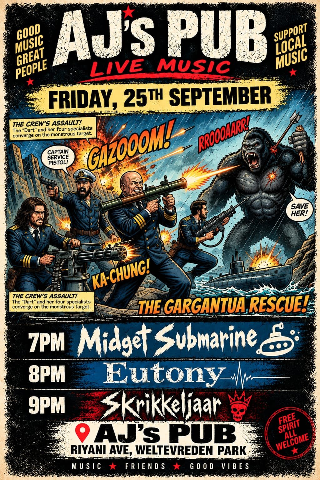 Midget Submarine @ AJ's Pub · Roodepoort 25 Sep