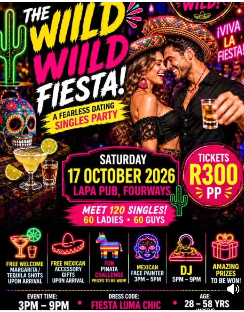 The Wiild Wiild Fiesta! A Fearless Dating Singles Party