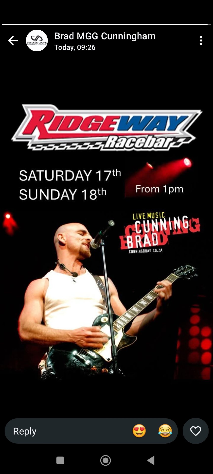 Cunning Brad @ Ridgeway Racebar · Johannesburg 18 Oct