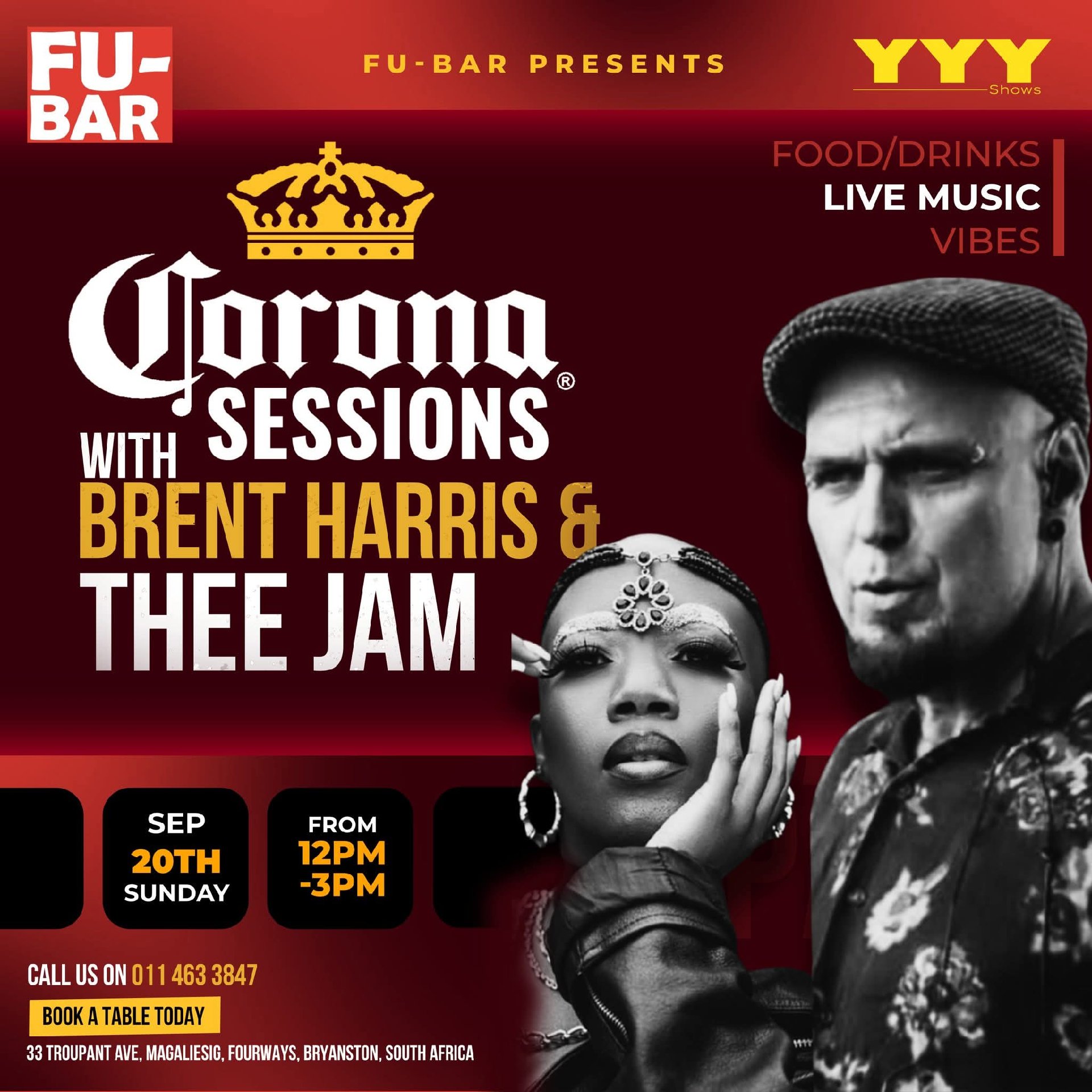 Brent Harris and Thee Jam @ Fu-Bar · Sandton 20 Sep