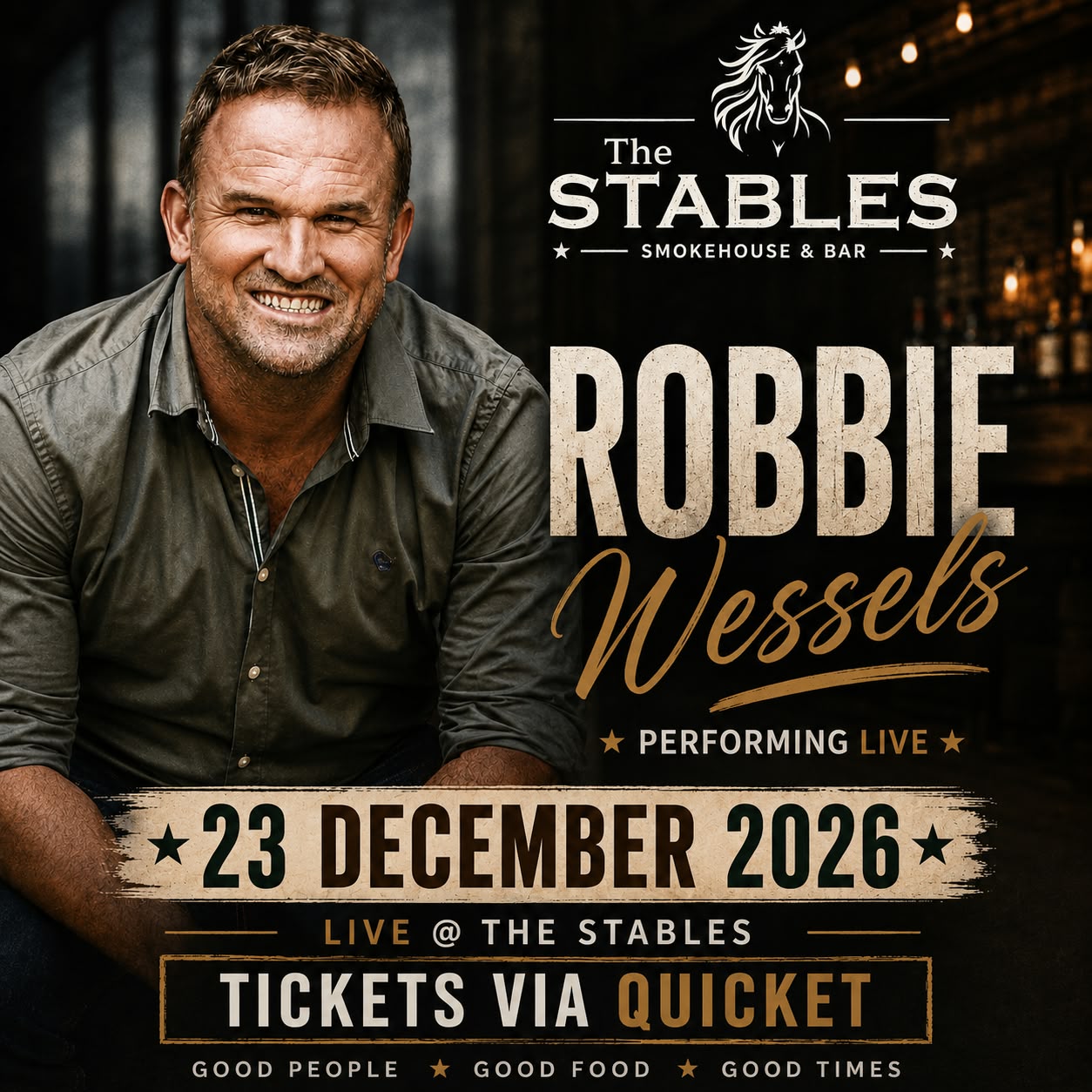 Robbie Wessels Live @ The Stables Stilbaai
