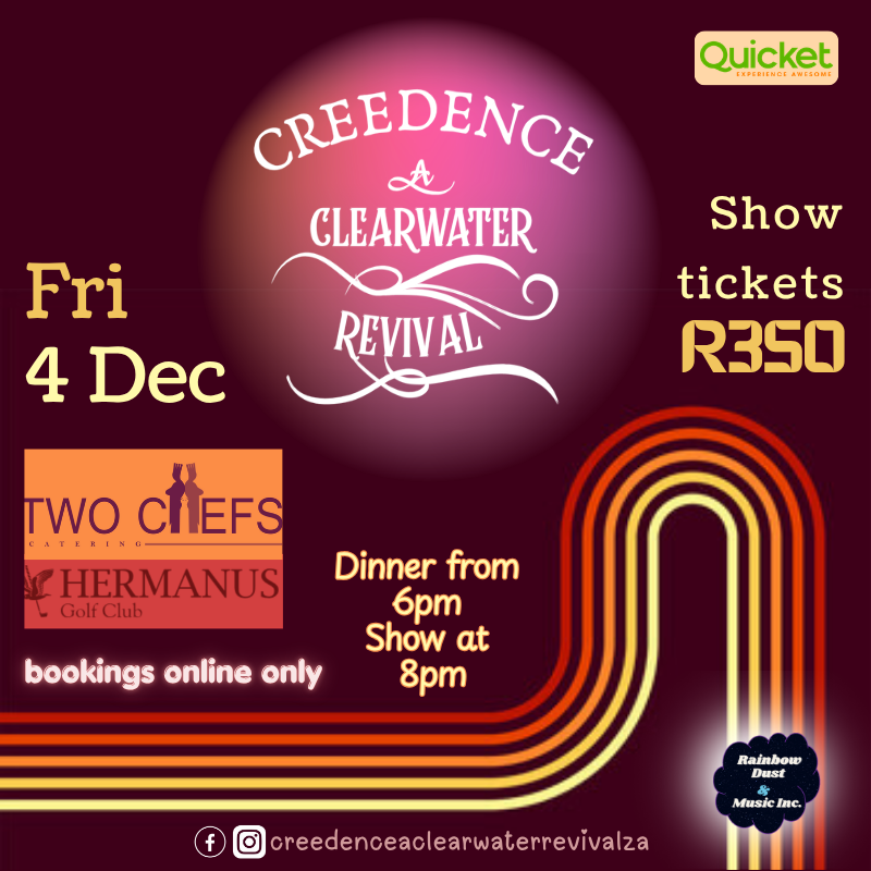 Creedence - A Clearwater Revival at Hermanus Golf Club 4 Decemeber 2026