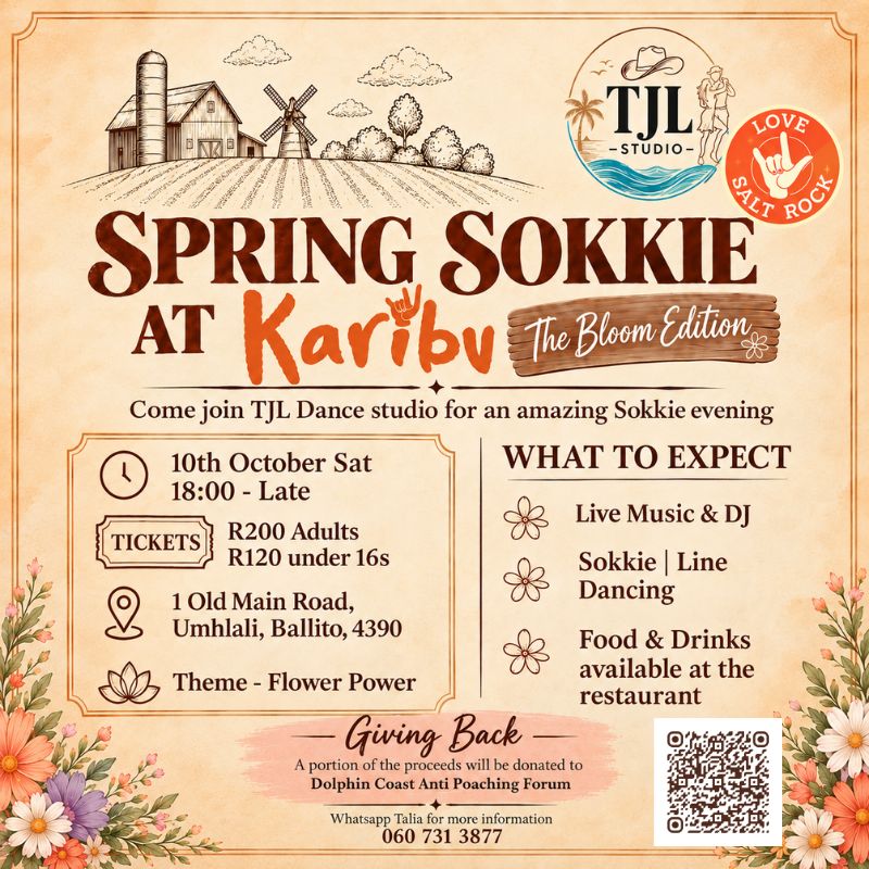 Spring Sokkie at Karibu Restaurant