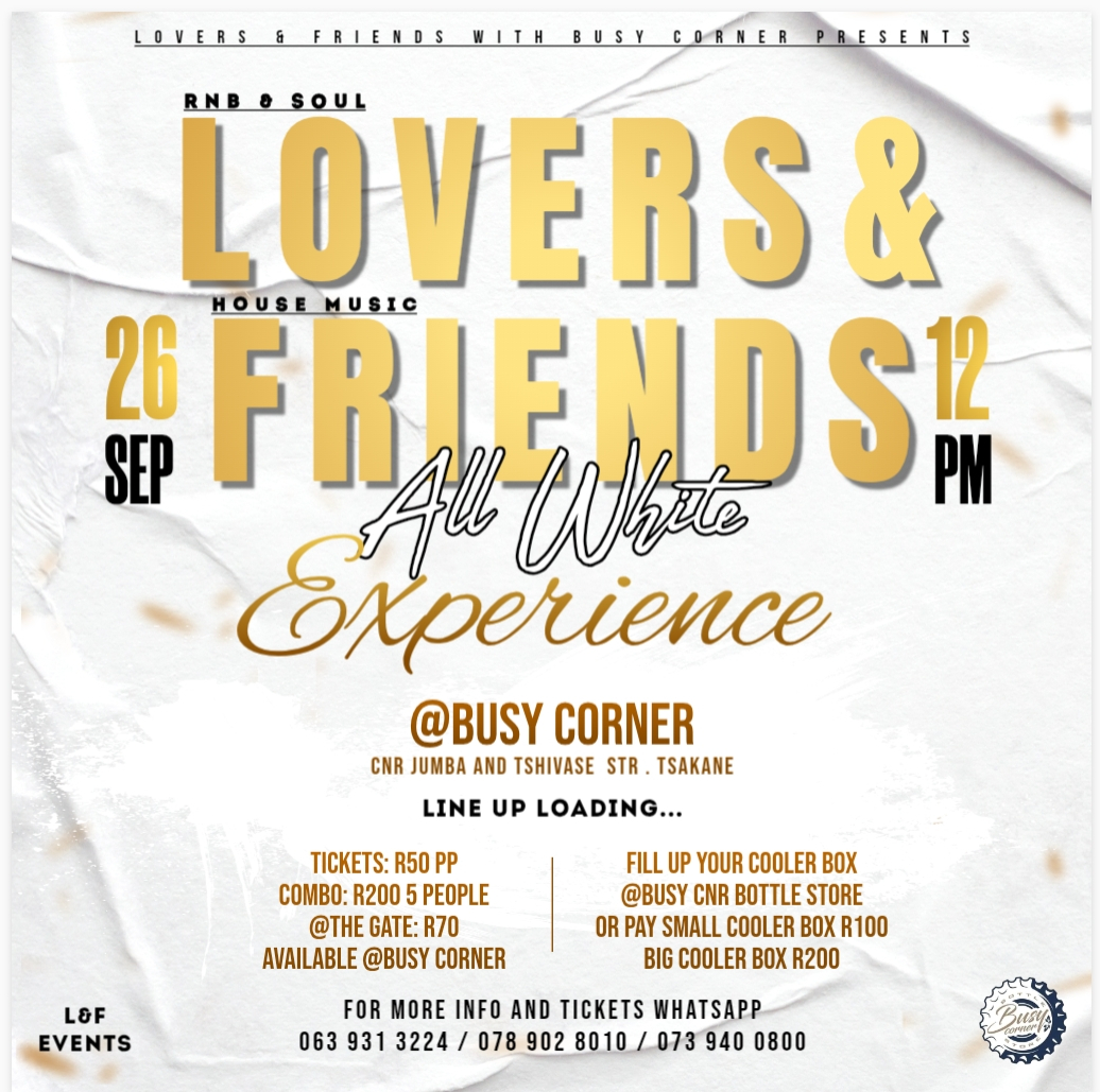 LOVERS & FRIENDS ALL WHITE EXPERIENCE