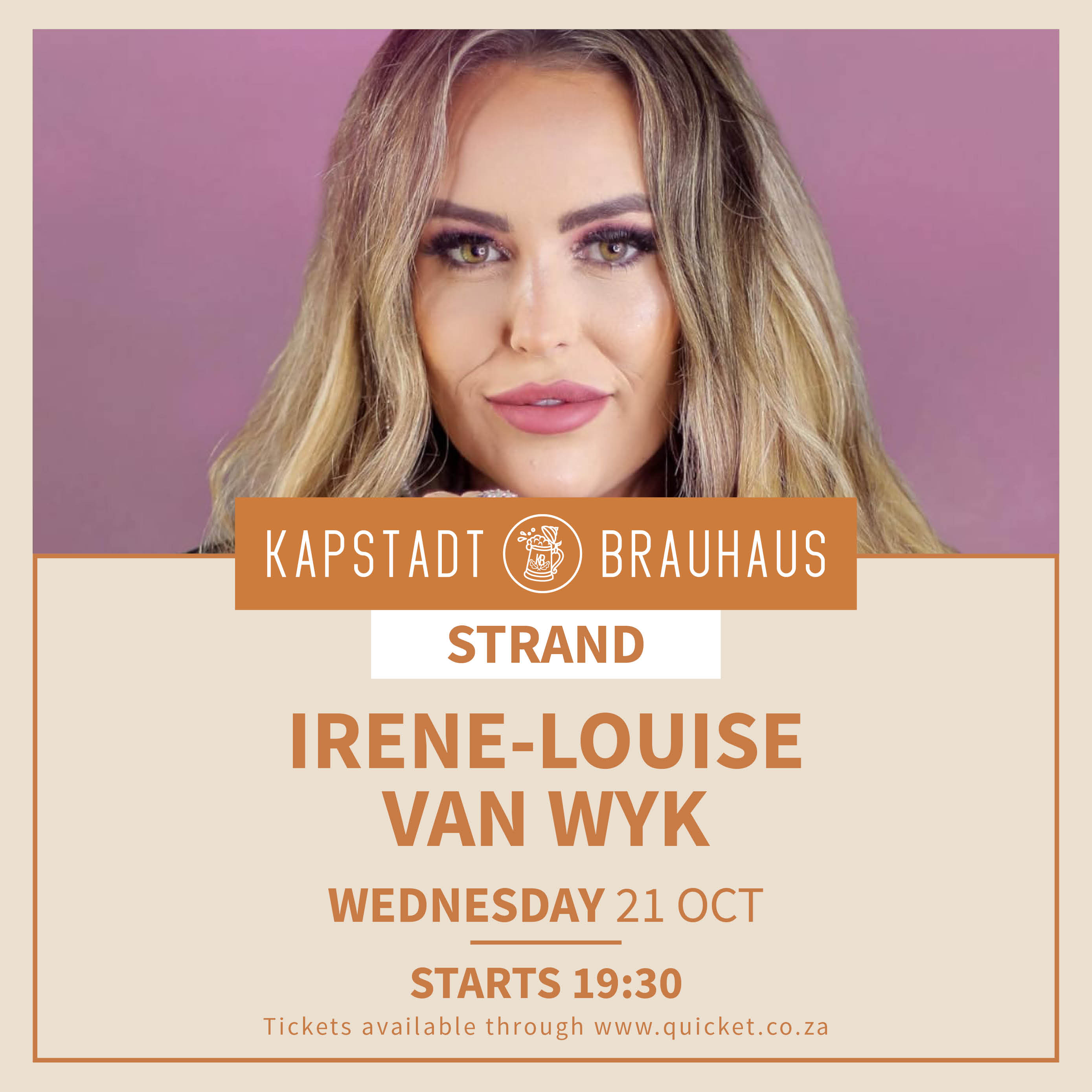 Irene-Louise van Wyk live by Kapstadt Brauhaus Strand