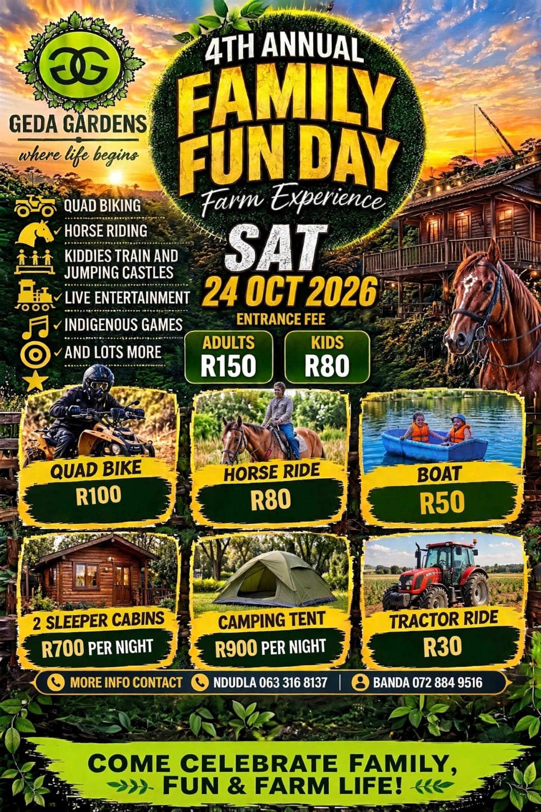 4th Annual family Fun day farm experience