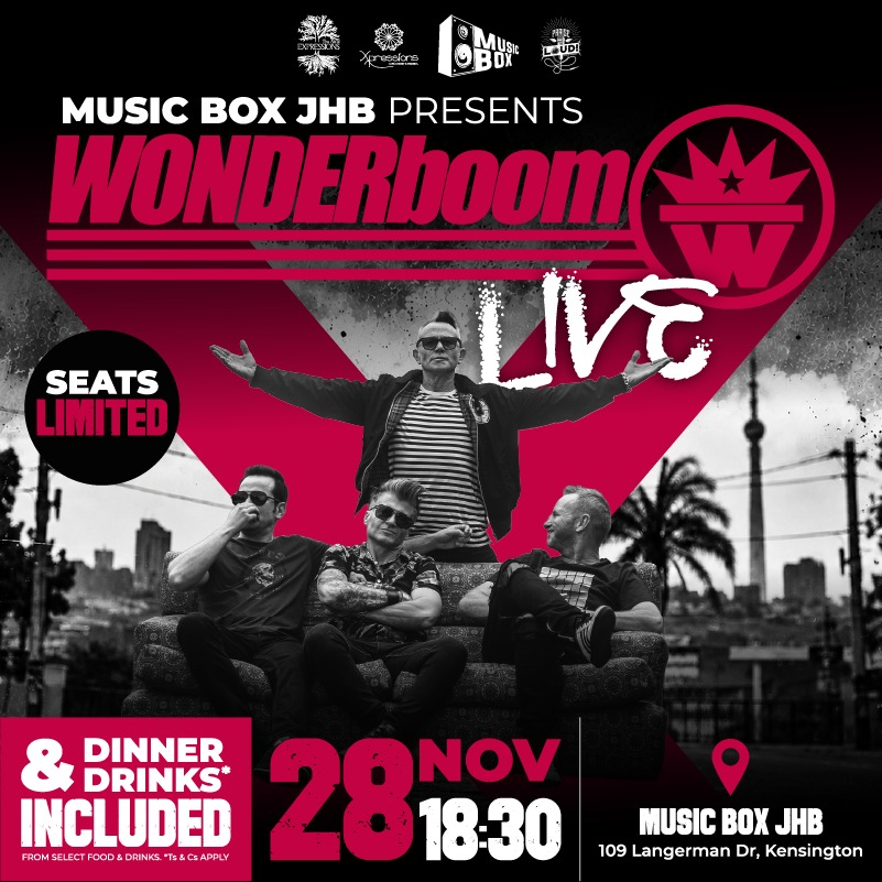 WONDERboom LIVE AT MUSIC BOX JHB