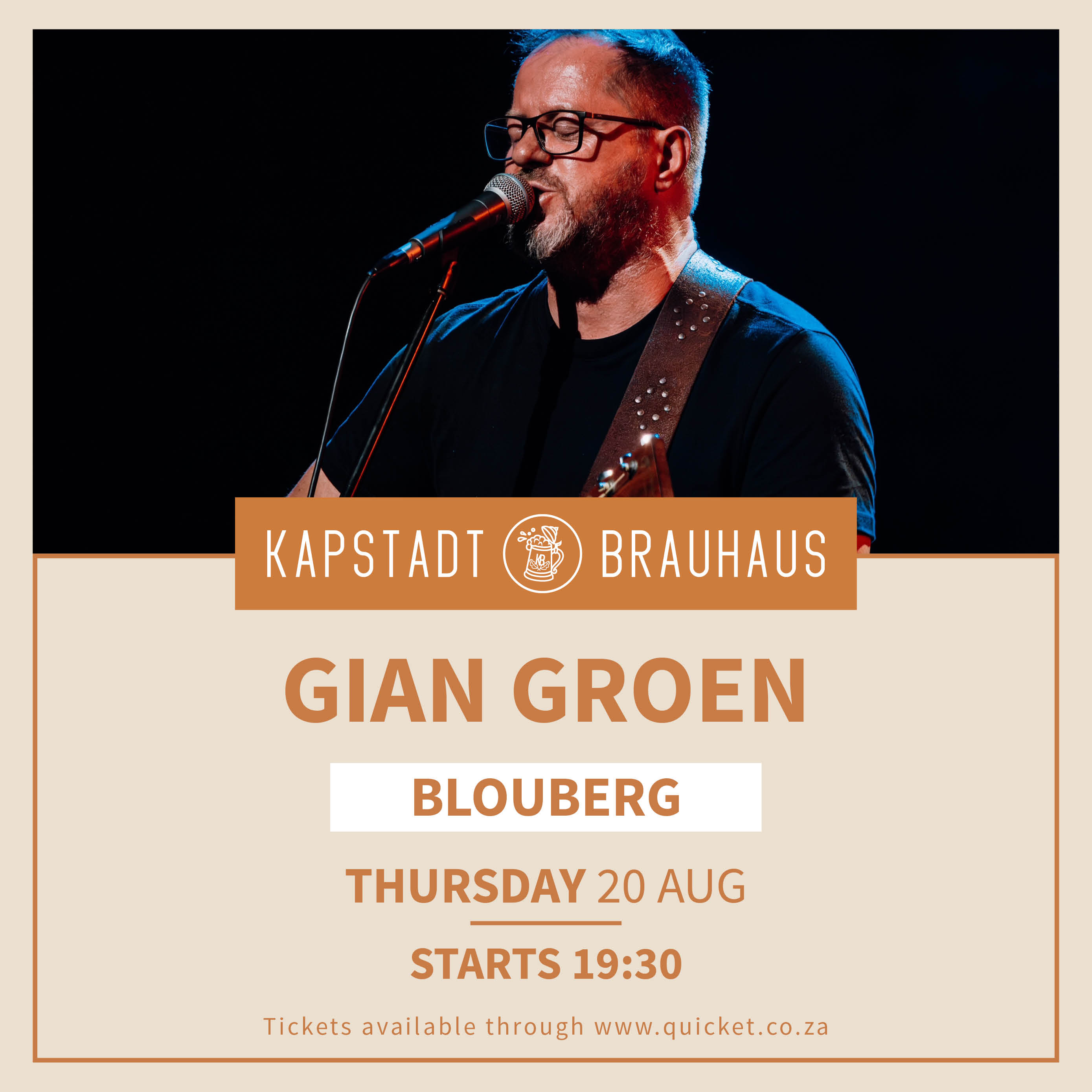 Gian Groen live by Kapstadt Brauhaus Bloubergstrand