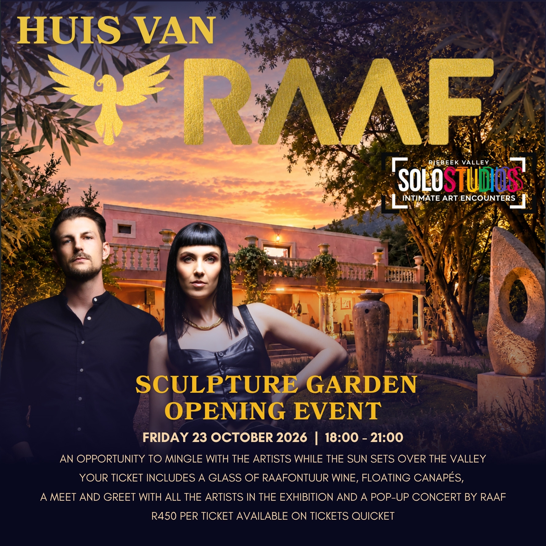 Huis van RAAF Sculpture Garden Opening Event