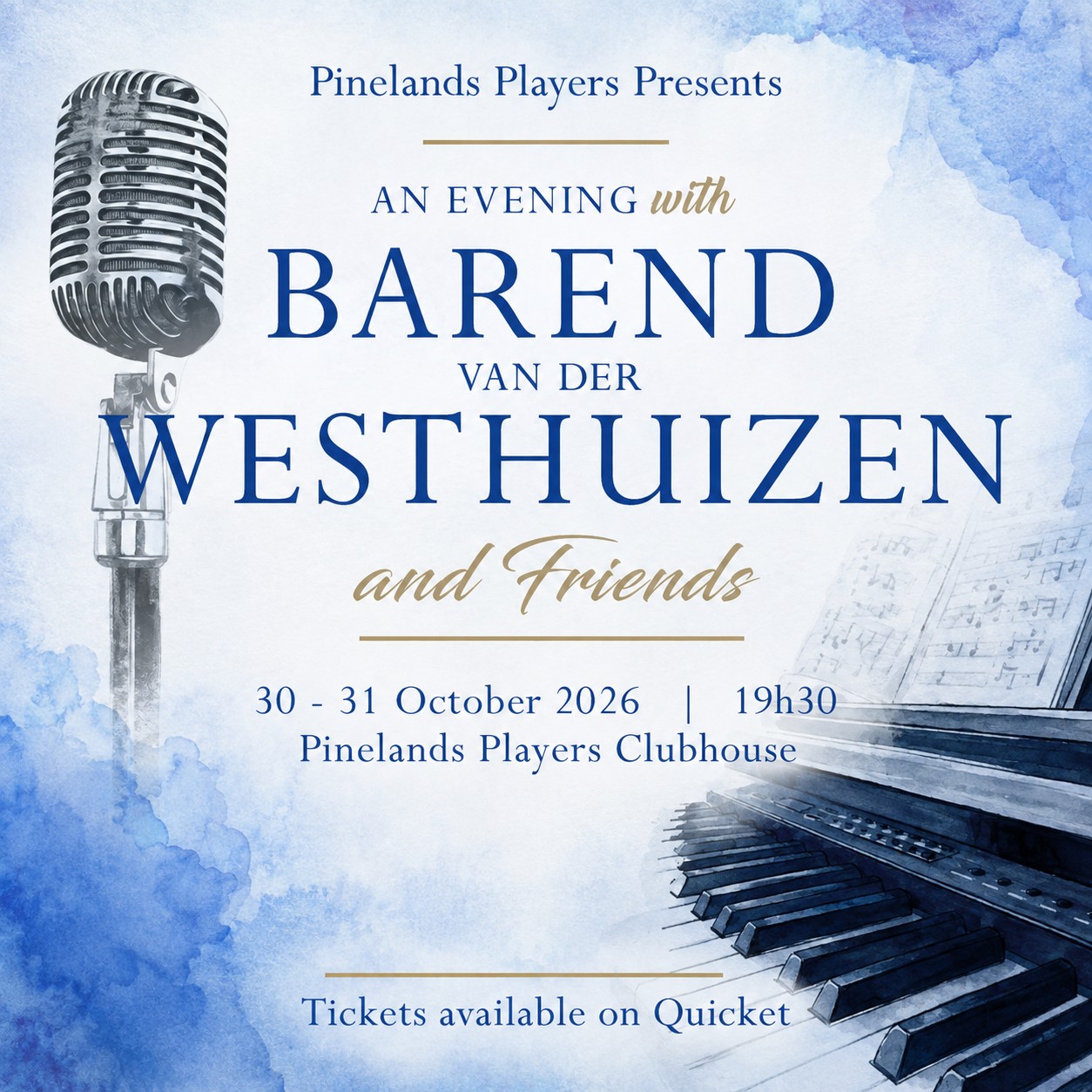 An Evening with Barend van der Westhuizen and Friends