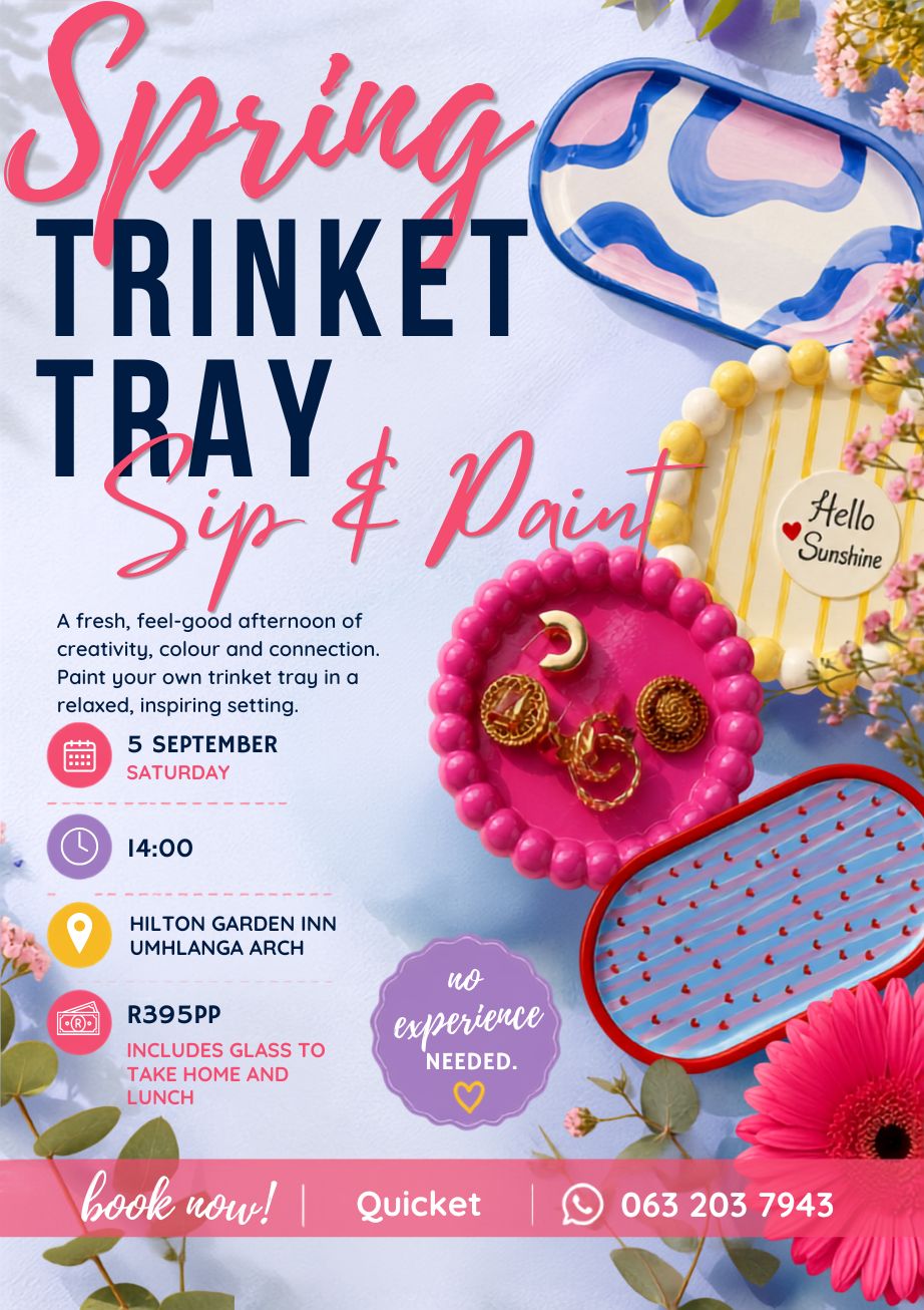 Trinket Tray Sip & Paint - Celebrating Spring - Umhlanga